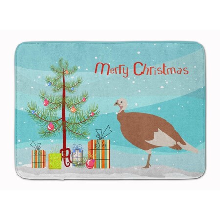 Carolines Treasures Jersey Buff Turkey Hen Christmas Machine Washable Memory Foam Mat BB9351RUG